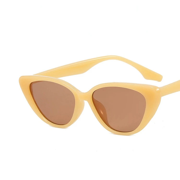 Lunette de soleil cat eye femme Beige