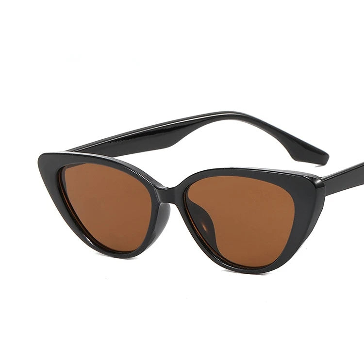 Lunette de soleil cat eye femme Verre Marron