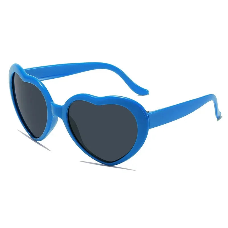 Lunette de soleil coeur enfant Bleu Marine