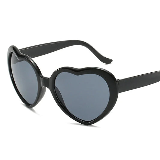 Lunette de soleil coeur enfant Noir