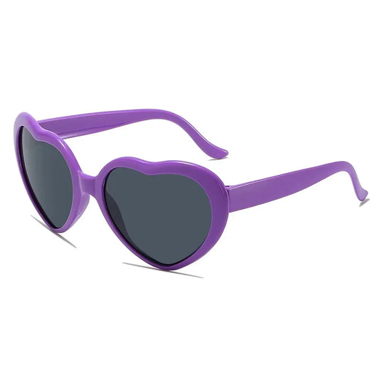 Lunette de soleil coeur enfant Violet