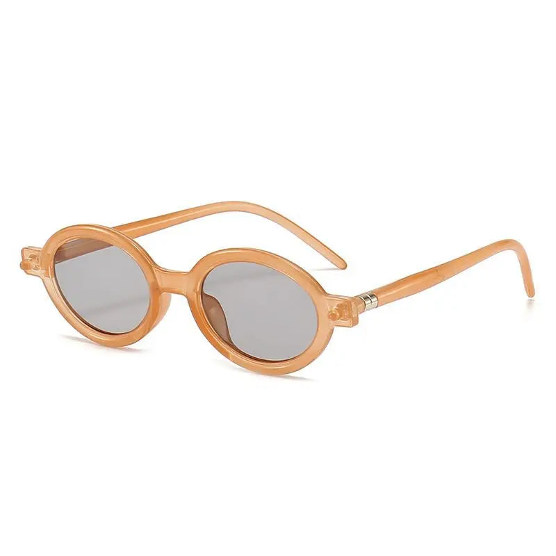Lunette de soleil forme ronde Marron Clair
