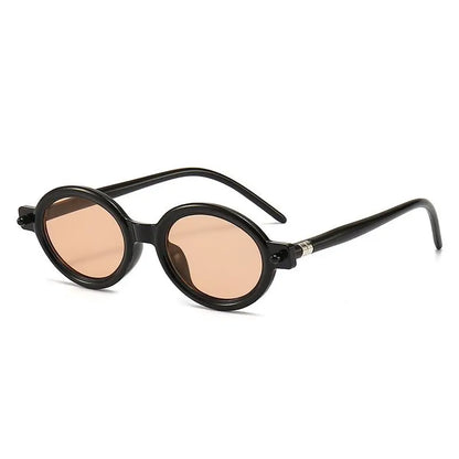 Lunette de soleil forme ronde Verre Marron