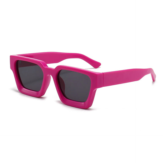 Lunette de soleil grosse monture Fushia