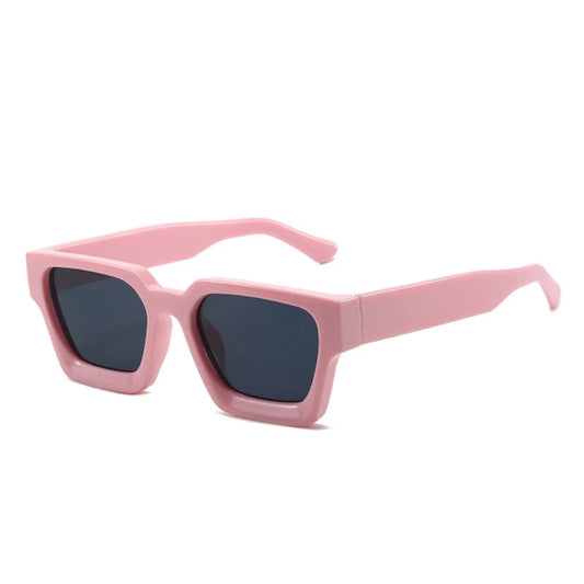 Lunette de soleil grosse monture Rose