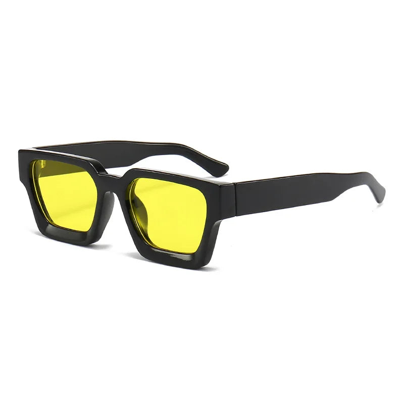 Lunette de soleil grosse monture Verre Jaune