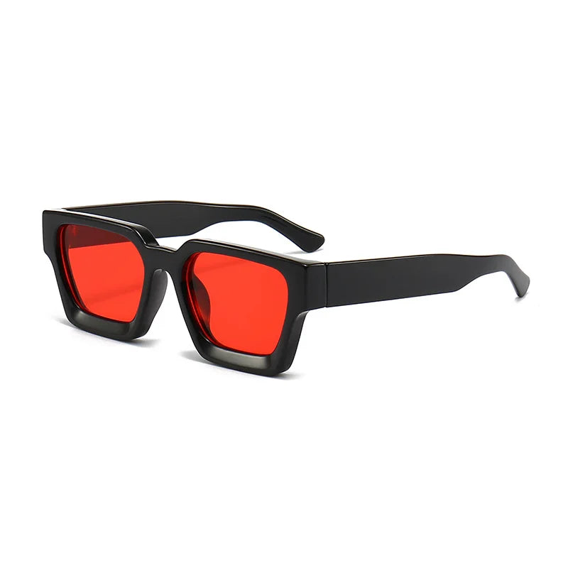 Lunette de soleil grosse monture Verre Rouge