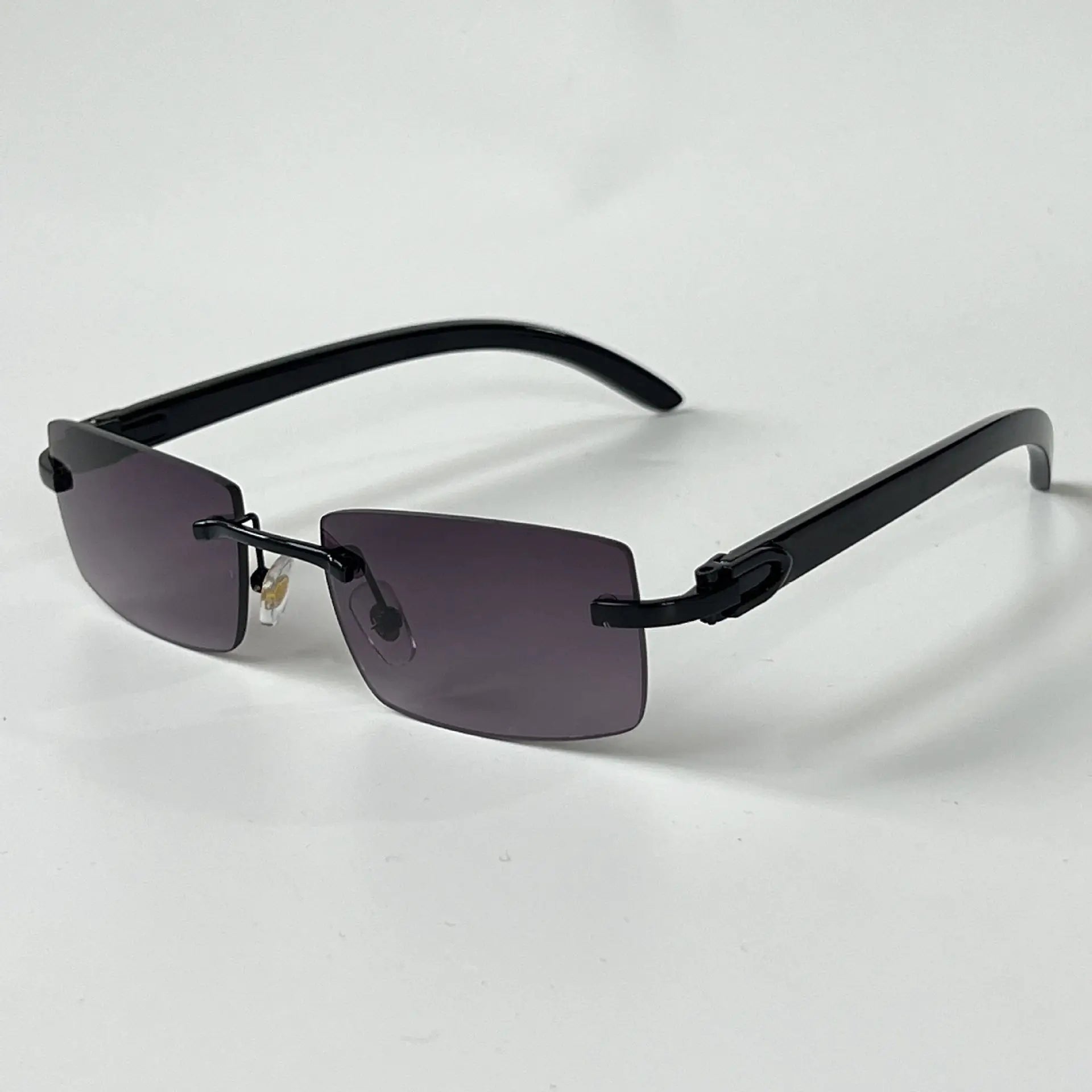 Lunette de soleil homme branche bois noir