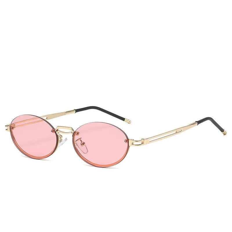 Lunette de soleil sans monture luxe Verre Rose