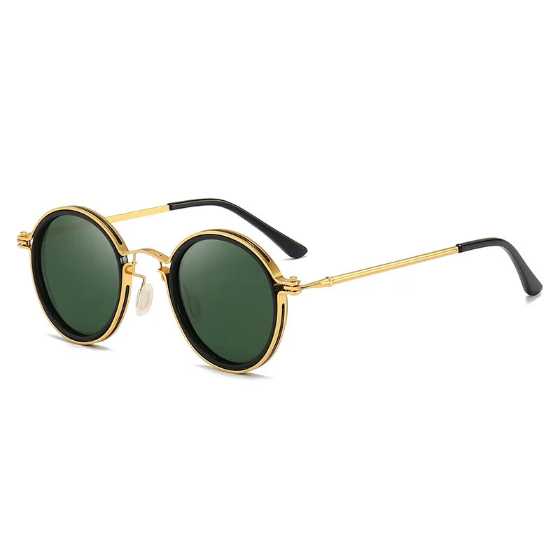 Lunettes de soleil aviateur polarisées Doré et Vert