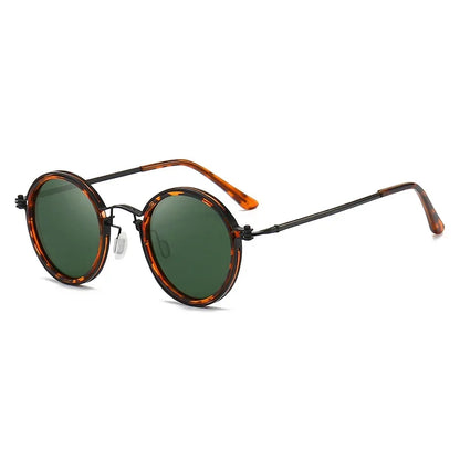 Lunettes de soleil aviateur polarisées Léopard Vert