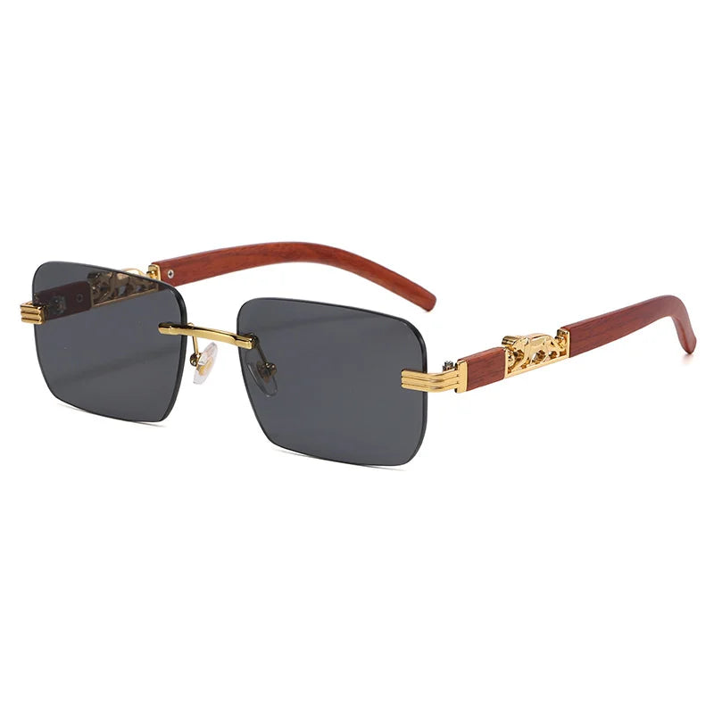 Lunettes de soleil bois polarisées Verre Noir