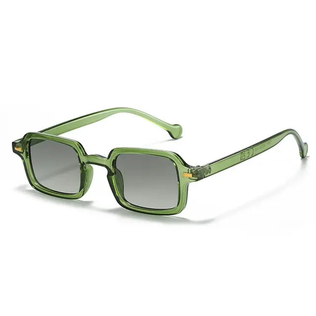 Lunettes de soleil rectangulaire Verte